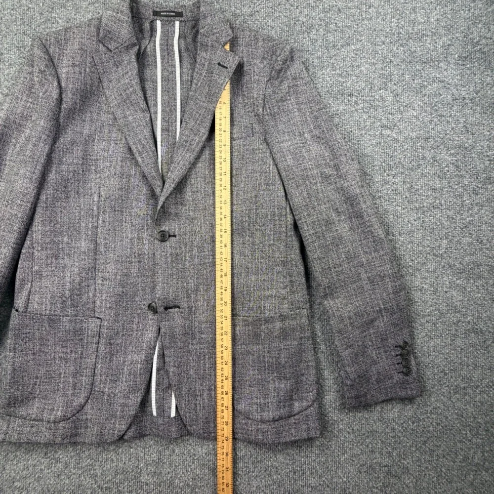 W.R.K Slim Fit Grey Textured 2-Way Stretch Blazer Sport Coat Mens 40 R